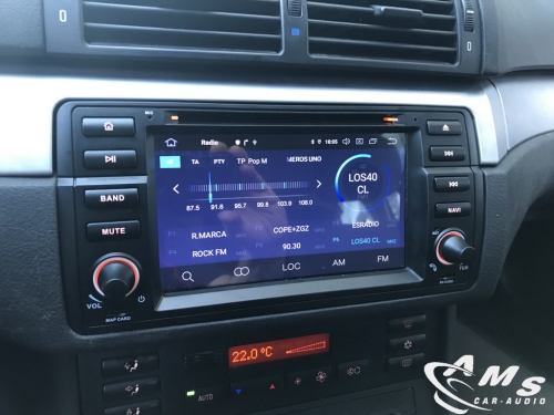 Instalación multimedia pantalla 7" BMW Serie 3 E46