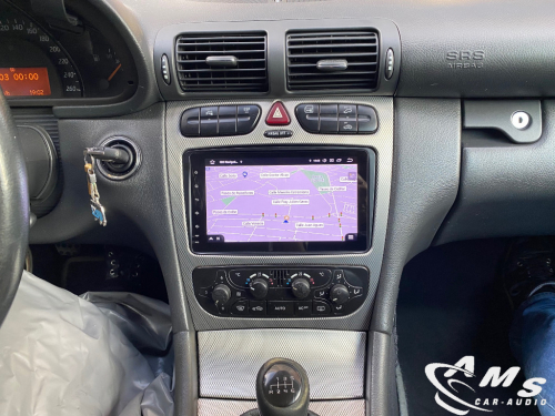 Mercedes C Sport Coupe 2006 pantalla android 8" carplay, gps