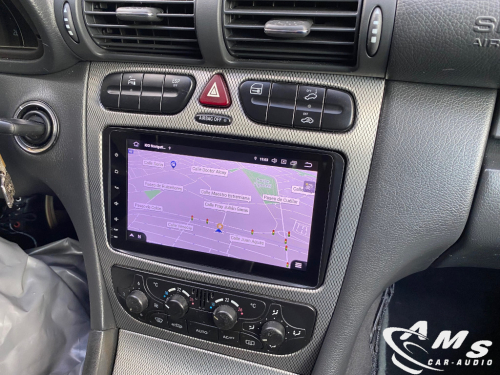 Mercedes C Sport Coupe 2006 pantalla android 8" carplay, gps