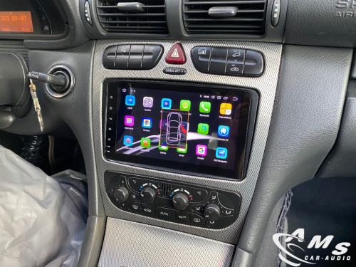 Mercedes C Sport Coupe 2006 pantalla android 8" carplay, gps