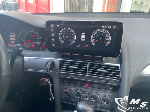 Audi A6 4f 2006 pantalla 10,25" android, carplay, camara, fibra optica