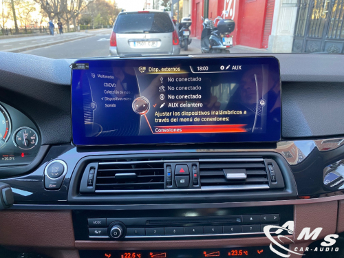 BMW 5 F10 2014 NBT Pantalla 12,3" IPS HD Android, carplay, cámara visión trasera, usb, wifi,gps