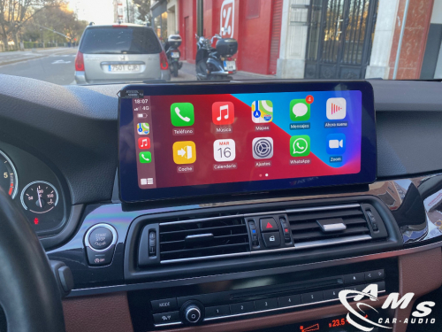 BMW 5 F10 2014 NBT Pantalla 12,3" IPS HD Android, carplay, cámara visión trasera, usb, wifi,gps