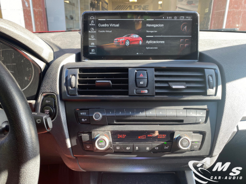 BMW 1 F20 2013 Pantalla 10,25" Android, carplay, gps, usb, wifi, bluetooth, cámara