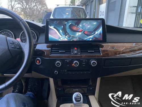 BMW 5 E60 Touring CCC 2010 Pantalla 12,3" IPS Alta definición, Android auto/Carplay, usb, wifi, gps, google maps, cámara