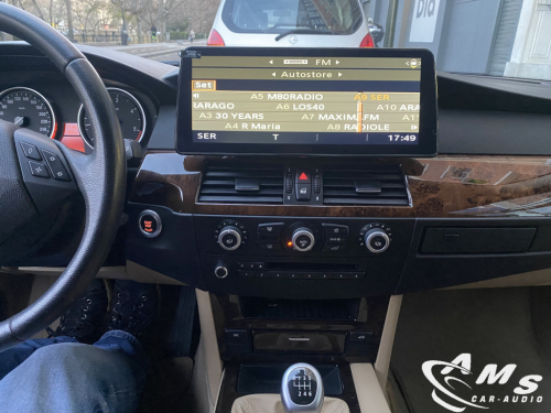 BMW 5 E60 Touring CCC 2010 Pantalla 12,3" IPS Alta definición, Android auto/Carplay, usb, wifi, gps, google maps, cámara