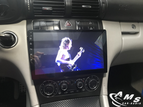 Mercedes C Sport Coupe 2005 pantalla 10" android, carplay, gps