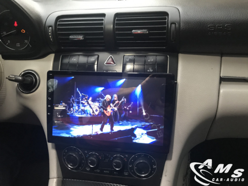 Mercedes C Sport Coupe 2005 pantalla 10" android, carplay, gps