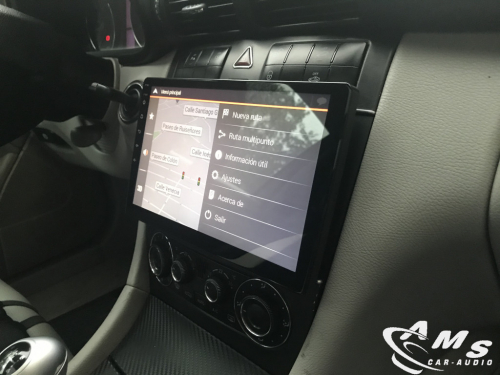 Mercedes C Sport Coupe 2005 pantalla 10" android, carplay, gps