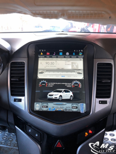 Chevrolet Cruze 2010 Pantalla 10,4" tipo Tesla, Android/carplay, usb, wifi, cámara, gps