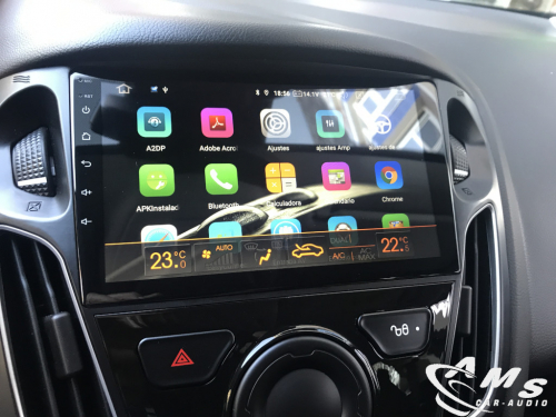 Ford Focus 2015-2018 Pantalla 9" Android, carplay, usb, wifi, gps, cámara tirador