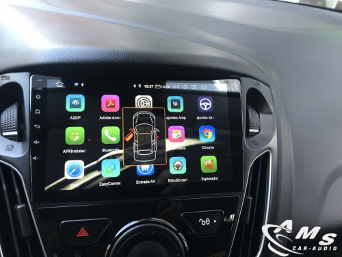 Ford Focus 2015-2018 Pantalla 9" Android, carplay, usb, wifi, gps, cámara tirador