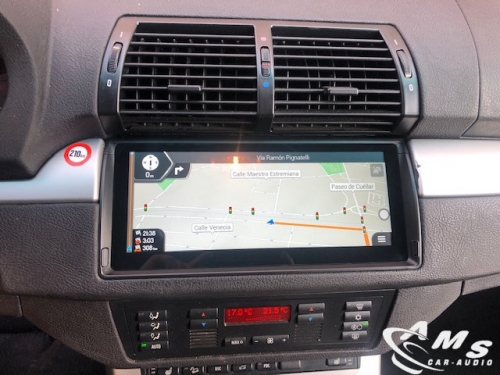 Instalación sistema multimedia Android 10,25" en BMW X5 E53