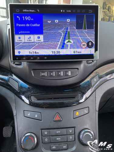 Chevrolet Orlando 2014 Pantalla 10" Android, usb, bluetooth, wifi