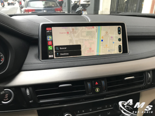 BMW X6 2016 Interfase Carplay/Android auto, cámara delantera y trasera