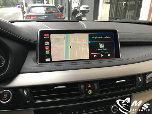 BMW X6 2016 Interfase Carplay/Android auto, cámara delantera y trasera