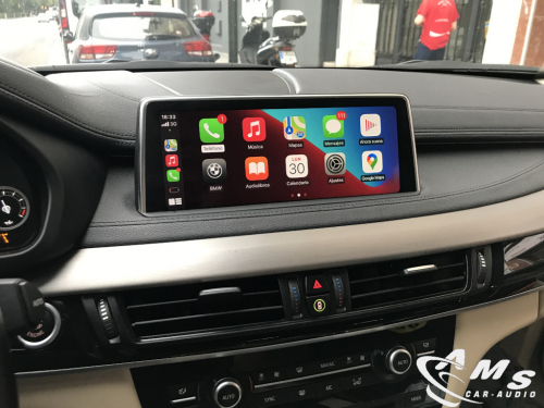 BMW X6 2016 Interfase Carplay/Android auto, cámara delantera y trasera