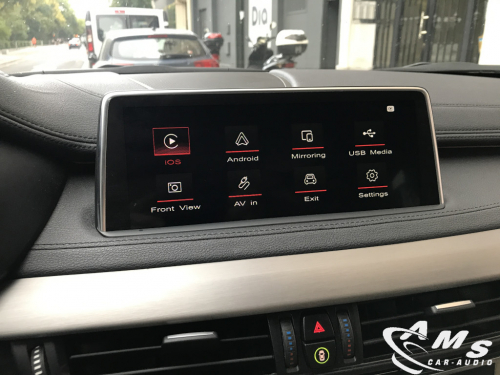 BMW X6 2016 Interfase Carplay/Android auto, cámara delantera y trasera