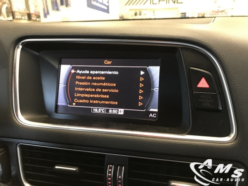 Instalación sistema multimeda 10,25" en Audi Q5 de 2015