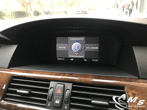 BMW 5 E60 Touring CCC 2010 Pantalla 12,3" IPS Alta definición, Android auto/Carplay, usb, wifi, gps, google maps, cámara