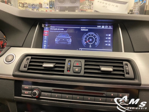 Instalación multimedia pantalla 10" en BMW Serie 5 F10